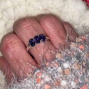 Sterling Silver and Amethyst Ring.